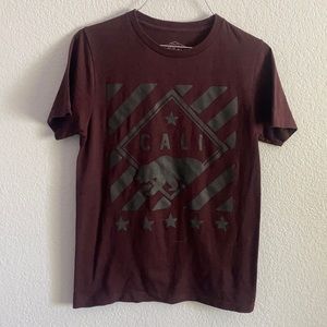 Kid’s Maroon and Grey Cali t-shirt